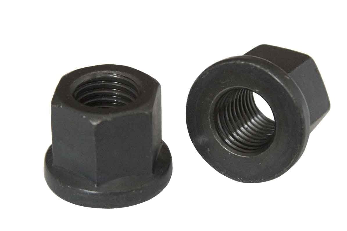 Гайка М10 з фланцем, клас міцності 10, без покриття